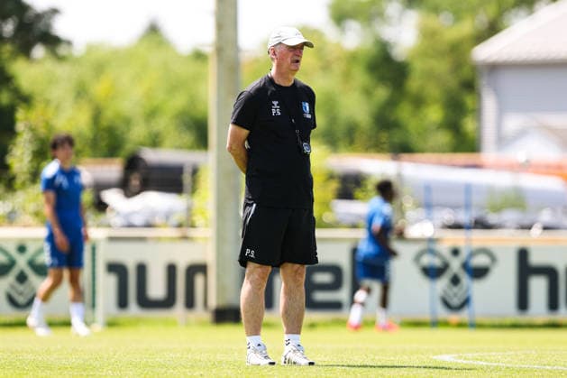 Trainer Petrik Sander (1. FC Magdeburg) - 2. Fußball Bundesliga Saison 2026-2027 Training 1. FC Magdeburg an der Avnet Arena in Magdeburg - Fußball,Mann,Männer,Deutschland,15.07.2026 *** Coach Petrik Sander, 1. FC Magdeburg, 2. Bundesliga, 2026–2027 season, 1. FC Magdeburg training session at the Avnet Arena in Magdeburg; soccer, man, men, Germany, July 15, 2026