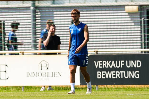 Torben Müssel (1. FC Magdeburg,26) - 2. Fußball Bundesliga Saison 2026-2027 Training 1. FC Magdeburg an der Avnet Arena in Magdeburg - Fußball,Mann,Männer,Deutschland,15.07.2026 *** Torben Müssel, 1. FC Magdeburg, 26, 2026–2027 Bundesliga season, 1. FC Magdeburg training session at the Avnet Arena in Magdeburg, soccer, man, men, Germany, July 15, 2026