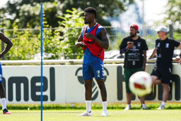 Moritz Broni Kwarteng (1. FC Magdeburg,10) - 2. Fußball Bundesliga Saison 2026-2027 Training 1. FC Magdeburg an der Avnet Arena in Magdeburg - Fußball,Mann,Männer,Deutschland,15.07.2026 *** Moritz Broni Kwarteng, 1. FC Magdeburg, 10 2, Bundesliga 2026–2027 season, 1. FC Magdeburg training session at the Avnet Arena in Magdeburg, soccer, man, men, Germany, July 15, 2026