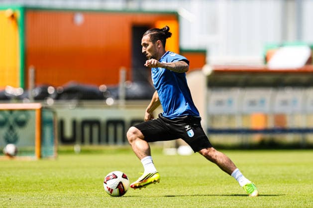 Baris Atik (1. FC Magdeburg,23) - 2. Fußball Bundesliga Saison 2026-2027 Training 1. FC Magdeburg an der Avnet Arena in Magdeburg - Fußball,Mann,Männer,Deutschland,15.07.2026 *** Baris Atik, 1. FC Magdeburg, 23, 2026–2027 Bundesliga season, 1. FC Magdeburg training at the Avnet Arena in Magdeburg, soccer, man, men, Germany, July 15, 2026