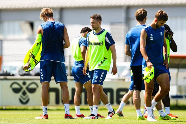 Paul Jaeckel (M.,1. FC Magdeburg,6) - 2. Fußball Bundesliga Saison 2026-2027 Training 1. FC Magdeburg an der Avnet Arena in Magdeburg - Fußball,Mann,Männer,Deutschland,15.07.2026 *** Paul Jaeckel M, 1. FC Magdeburg, 6 2 Bundesliga 2026–2027 season: 1. FC Magdeburg training at the Avnet Arena in Magdeburg; soccer, man, men, Germany, July 15, 2026