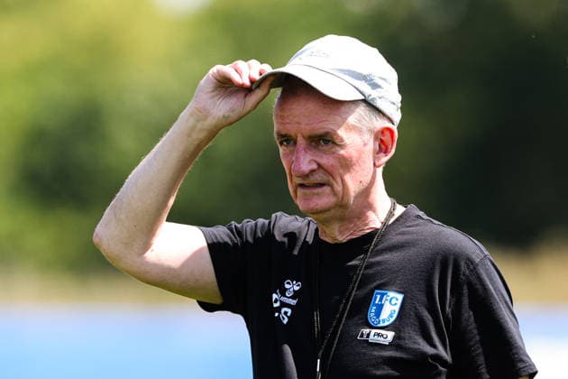 Trainer Petrik Sander (1. FC Magdeburg) - 2. Fußball Bundesliga Saison 2026-2027 Training 1. FC Magdeburg an der Avnet Arena in Magdeburg - Fußball,Mann,Männer,Deutschland,15.07.2026 *** Coach Petrik Sander, 1. FC Magdeburg, 2. Bundesliga, 2026–2027 season, 1. FC Magdeburg training session at the Avnet Arena in Magdeburg; soccer, man, men, Germany, July 15, 2026