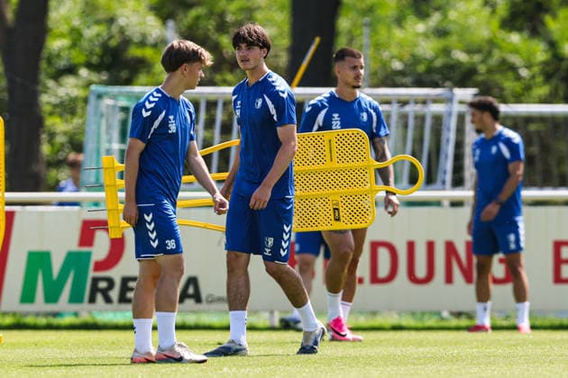 Leander Beimborn (1. FC Magdeburg,34) - 2. Fußball Bundesliga Saison 2026-2027 Training 1. FC Magdeburg an der Avnet Arena in Magdeburg - Fußball,Mann,Männer,Deutschland,15.07.2026 *** Leander Beimborn, 1. FC Magdeburg, 34, 2. Bundesliga, 2026–2027 season, 1. FC Magdeburg training at the Avnet Arena in Magdeburg, soccer, man, men, Germany, July 15, 2026