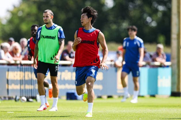 Chung hyun Lee (1. FC Magdeburg,18) - 2. Fußball Bundesliga Saison 2026-2027 Training 1. FC Magdeburg an der Avnet Arena in Magdeburg - Fußball,Mann,Männer,Deutschland,15.07.2026 *** Chung Hyun Lee, 1. FC Magdeburg, 18, 2. Bundesliga, 2026–2027 season, 1. FC Magdeburg training at the Avnet Arena in Magdeburg, soccer, man, men, Germany, July 15, 2026
