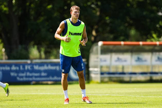 Luka Hyryläinen (1. FC Magdeburg,38) - 2. Fußball Bundesliga Saison 2026-2027 Training 1. FC Magdeburg an der Avnet Arena in Magdeburg - Fußball,Mann,Männer,Deutschland,15.07.2026 *** Luka Hyryläinen, 1. FC Magdeburg, 38, 2026–2027 Bundesliga season, 1. FC Magdeburg training session at the Avnet Arena in Magdeburg, soccer, man, men, Germany, July 15, 2026