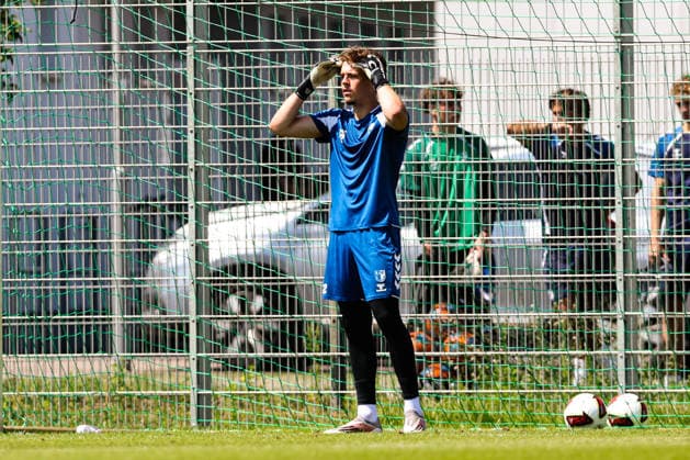 Torwart Tjark Möbius (1. FC Magdeburg,42) - 2. Fußball Bundesliga Saison 2026-2027 Training 1. FC Magdeburg an der Avnet Arena in Magdeburg - Fußball,Mann,Männer,Deutschland,15.07.2026 *** Goalkeeper Tjark Möbius of 1. FC Magdeburg, 42, 2. Bundesliga, 2026–2027 season, training with 1. FC Magdeburg at the Avnet Arena in Magdeburg; soccer, man, men, Germany, July 15, 2026