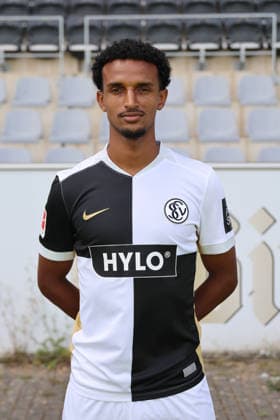 Filimon Gerezgiher; SV 07 Elversberg; 1.BL, Porträttermin 2026 2027, Elversberg Ursapharm-Arena an der Kaiserlinde Saarland Deutschland (DEU) *** Filimon Gerezgiher SV 07 Elversberg 1 BL, Profile 2026–2027, Elversberg Ursapharm Arena at the Kaiserlinde, Saarland, Germany, DEU Copyright: xSebastianxBachx