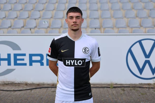 Felix Keidel; SV 07 Elversberg; 1.BL, Porträttermin 2026 2027, Elversberg Ursapharm-Arena an der Kaiserlinde Saarland Deutschland (DEU) *** Felix Keidel, SV 07 Elversberg 1, Bundesliga, Photo Shoot 2026–2027, Elversberg Ursapharm Arena at the Kaiserlinde, Saarland, Germany, DEU Copyright: xSebastianxBachx