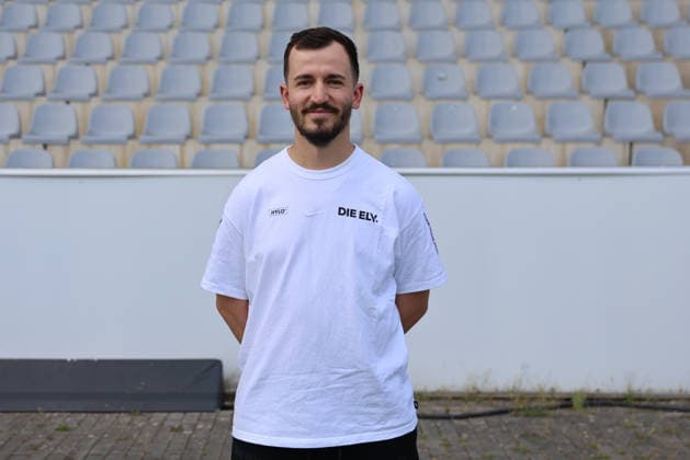 Physiotherapeut Julian Brans; SV 07 Elversberg; 1.BL, Porträttermin 2026 2027, Elversberg Ursapharm-Arena an der Kaiserlinde Saarland Deutschland (DEU) *** Physical Therapist Julian Brans, SV 07 Elversberg 1 BL, Profile Session 2026–2027, Elversberg Ursapharm Arena at the Kaiserlinde, Saarland, Germany (DEU) Copyright: xSebastianxBachx