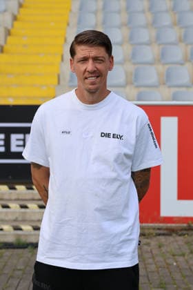Co-Trainer Mike Frantz; SV 07 Elversberg; 1.BL, Porträttermin 2026 2027, Elversberg Ursapharm-Arena an der Kaiserlinde Saarland Deutschland (DEU) *** Assistant Coach Mike Frantz, SV 07 Elversberg 1 BL, Profile Interview 2026–2027, Elversberg Ursapharm Arena at the Kaiserlinde, Saarland, Germany (DEU) Copyright: xSebastianxBachx