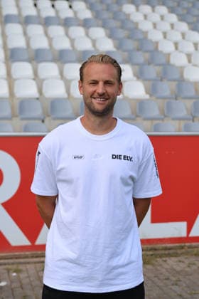 Co-Trainer Pascal Bieler; SV 07 Elversberg; 1.BL, Porträttermin 2026 2027, Elversberg Ursapharm-Arena an der Kaiserlinde Saarland Deutschland (DEU) *** Assistant Coach Pascal Bieler, SV 07 Elversberg 1 BL, Profile Session 2026–2027, Elversberg Ursapharm Arena at the Kaiserlinde, Saarland, Germany (DEU) Copyright: xSebastianxBachx