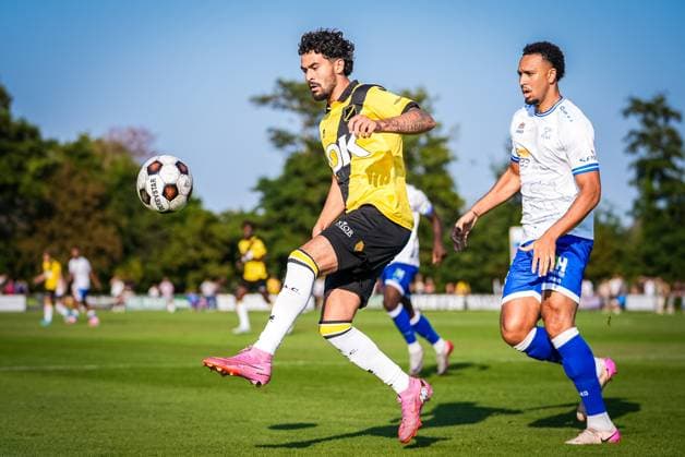BURGH-HAAMSTEDE , 15-07-2026 , Sportpark van Zuijen , season 2026 2027, Dutch preseason friendly football , Match between NAC Breda and HSV Hoek , picture shows NAC Breda player Rio HIllen NAC - HSV Hoek (friendly)  x205042693x Copyright: