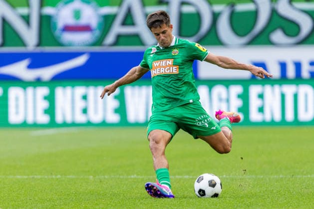 SOCCER - Rapid vs Panathinaikos, test match VIENNA,AUSTRIA,15.JUL.26 - SOCCER - ADMIRAL Bundesliga, Super League, SK Rapid Wien vs Panathinaikos Athen, test match. Image shows Jonas Auer (Rapid).  GEPAxpictures xPhilippxBrem