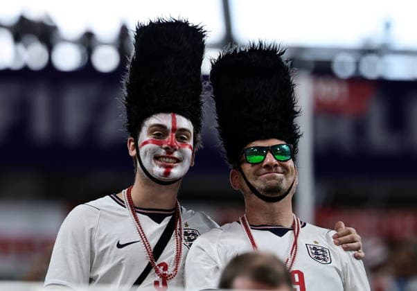 FIFA World Cup, WM, Weltmeisterschaft, Fussball 2026 semifinals - England vs Argentina Fans of England ahead of the FIFA World Cup 2026 semifinals match England against Argentina, in Atlanta, USA, 15 July 2026. ATLANTA United States  Copyright: xRONALDxWITTEKx