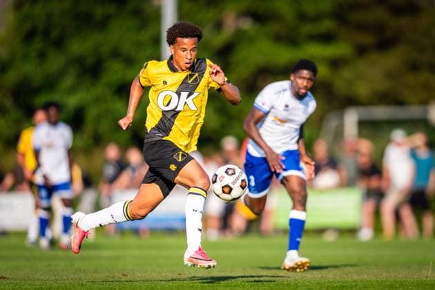 BURGH-HAAMSTEDE , 15-07-2026 , Sportpark van Zuijen , season 2026 2027, Dutch preseason friendly football , Match between NAC Breda and HSV Hoek , picture shows NAC Breda player Elijah Ikpia NAC - HSV Hoek (friendly)  x205042930x Copyright: