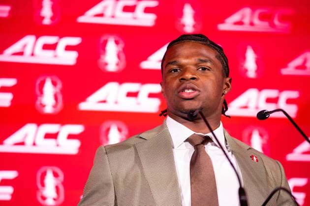 July 15, 2026: Stanford running back Micah Ford at the 2026 ACC Football Kickoff at Hilton Uptown Charlotte in Charlotte, NC. ( CSM) Charlotte United States - ZUMAc04_ 20260715_zma_c04_087 Copyright: xScottxKinserx