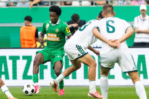 SOCCER - Rapid vs Panathinaikos, test match VIENNA,AUSTRIA,15.JUL.26 - SOCCER - ADMIRAL Bundesliga, Super League, SK Rapid Wien vs Panathinaikos Athen, test match. Image shows Moulaye Haidara (Rapid).  GEPAxpictures xPhilippxBrem