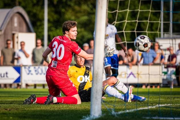 BURGH-HAAMSTEDE , 15-07-2026 , Sportpark van Zuijen , season 2026 2027, Dutch preseason friendly football , Match between NAC Breda and HSV Hoek , picture shows NAC Breda player Paul Gladon scores the 2-0 NAC - HSV Hoek (friendly)  x205043231x Copyright: