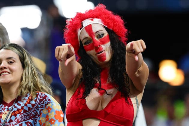 Fans before the FIFA World Cup, WM, Weltmeisterschaft, Fussball 2026 Semi Final match between England and Argentina at the Mercedez-Benz Stadium, Atlanta, USA on 15 July 2026. Copyright: xPeterxDovganx 45260004