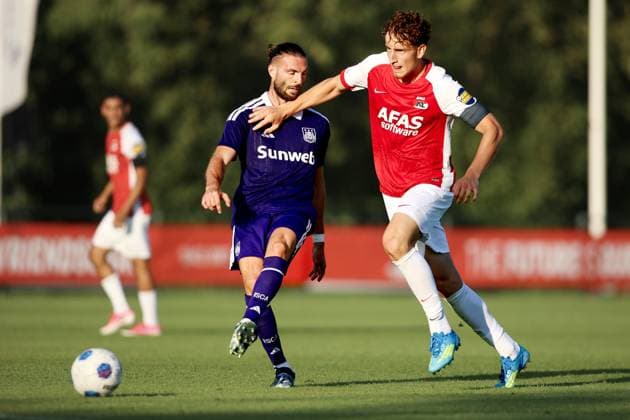 DIRKSHORN , 15-07-2026 , Sportpark Dirkshorn , season 2026 2027 , match between AZ and RSC Anderlecht , picture shows , AZ player Bendeguz Kovacs AZ - Anderlecht (friendly)  x205043495x Copyright: