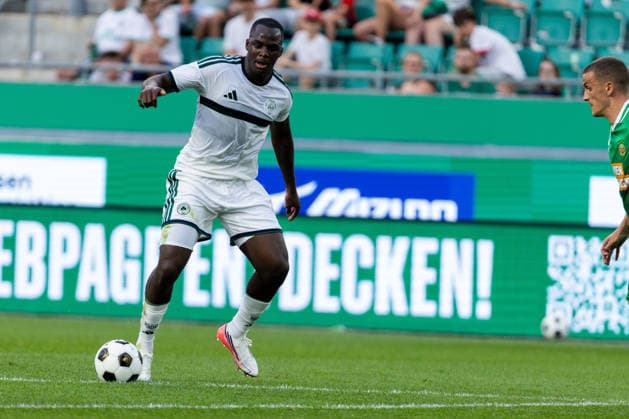 SOCCER - Rapid vs Panathinaikos, test match VIENNA,AUSTRIA,15.JUL.26 - SOCCER - ADMIRAL Bundesliga, Super League, SK Rapid Wien vs Panathinaikos Athen, test match. Image shows Andreas Tetteh (Panathinaikos).  GEPAxpictures xPhilippxBrem