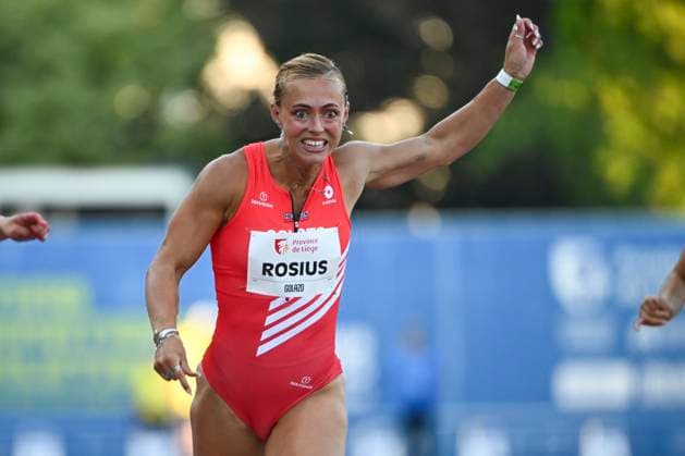 Meeting International Province de Liege 2026 LIEGE, BELGIUM - JULY 15 : ROSIUS Rani (BEL) 100m Women during the 24th edition of the 2026 Province Liege International Athletics Meeting in the Naimette arena in Liege on July 15, 2026 in Liege, Belgium, 15 07 2026 Liege Belgium  Copyright: xVincentxKalutx