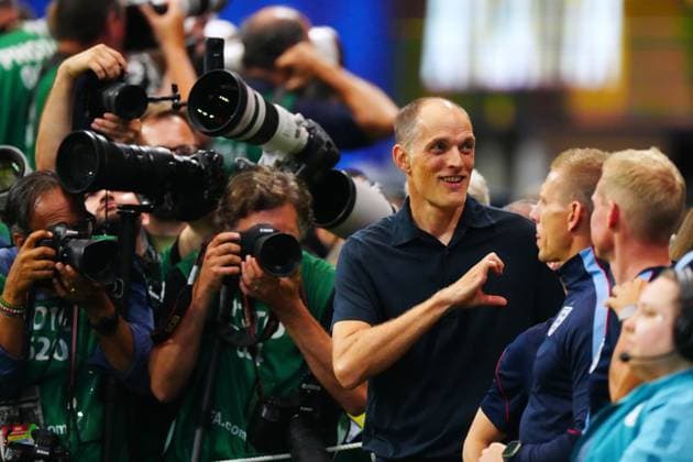 Thomas Tuchel, coach of England, ahead of kick-off England v Argentina, 2026 FIFA World Cup, WM, Weltmeisterschaft, Fussball Semi Final, Football, Atlanta Stadium, Atlanta, Georgia, USA - 15 Jul 2026Atlanta Atlanta Stadium Georgia (GA) United States of America  Copyright: xJavierxGarcia Shutterstockx 16992264an