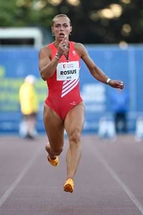 Meeting International Province de Liege 2026 LIEGE, BELGIUM - JULY 15 : ROSIUS Rani (BEL) 100m Women during the 24th edition of the 2026 Province Liege International Athletics Meeting in the Naimette arena in Liege on July 15, 2026 in Liege, Belgium, 15 07 2026 Liege Belgium  Copyright: xVincentxKalutx