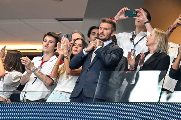 David Beckham Looks on during the FIFA World Cup, WM, Weltmeisterschaft, Fussball 2026 Semi Final match between England and Argentina at Atlanta Stadium on July 15, 2026 in Atlanta, United States. (Photo by Harry Langer DeFodi Images) - *** David Beckham watches the 2026 FIFA World Cup semifinal match between England and Argentina at Atlanta Stadium on July 15, 2026, in Atlanta, United States. Photo by Harry Langer, DeFodi Images