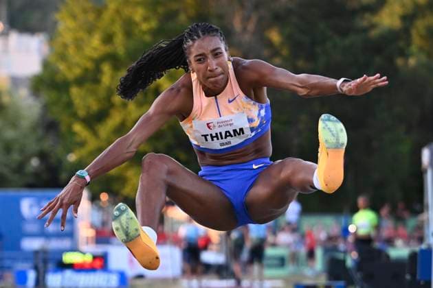 Meeting International Province de Liege 2026 LIEGE, BELGIUM - JULY 15 : THIAM Nafissatou (BEL) Long Jump Women during the 24th edition of the 2026 Province Liege International Athletics Meeting in the Naimette arena in Liege on July 15, 2026 in Liege, Belgium, 15 07 2026 Liege Belgium  Copyright: xVincentxKalutx