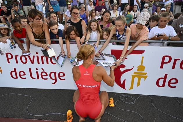 Belgian athlete Ilana Hanssens and pictured during the 2026 edition of the Meeting International d Athletisme de la Province de Liege athletics event in Liege, Wednesday 15 July 2026. ERICxLALMAND  x181200211x