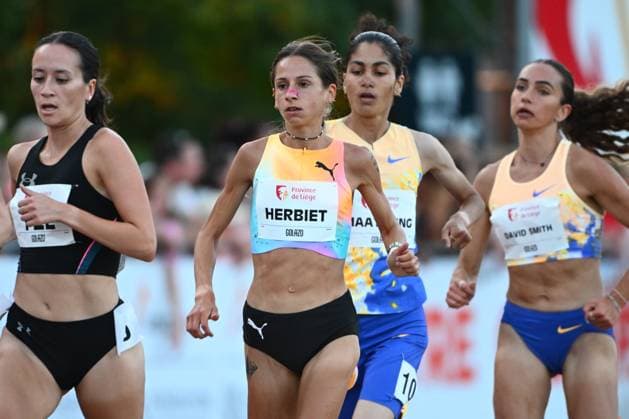 Meeting International Province de Liege 2026 LIEGE, BELGIUM - JULY 15 : HERBIET Chloe (BEL) 5000m Women during the 24th edition of the 2026 Province Liege International Athletics Meeting in the Naimette arena in Liege on July 15, 2026 in Liege, Belgium, 15 07 2026 Liege Belgium  Copyright: xVincentxKalutx
