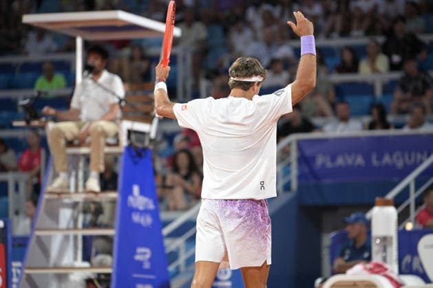 IPA86712613 - Flavio Cobolli (ITA) during the ATP, Tennis Herren - Plava Laguna Croatia Open in Umag - Cobolli vs. Burruchaga, international tennis match in Umag, Croatia, July 15, 2026  Copyright: xMarcoxTodaro IPAxSportx xx 86712613