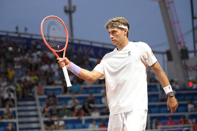 IPA86712625 - Flavio Cobolli (ITA) during the ATP, Tennis Herren - Plava Laguna Croatia Open in Umag - Cobolli vs. Burruchaga, international tennis match in Umag, Croatia, July 15, 2026  Copyright: xMarcoxTodaro IPAxSportx xx 86712625