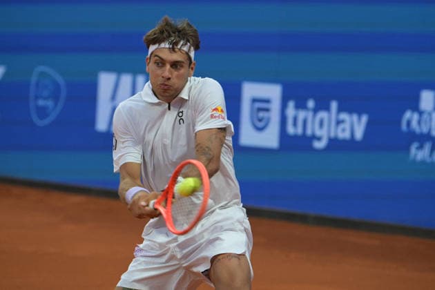TENNIS - International Tennis Tournaments - ATP, Tennis Herren - Plava Laguna Croatia Open Umag - Cobolli vs. Burruchaga Photo by IPA ABACAPRESS.COM86712509 - Flavio Cobolli (ITA) during the ATP - Plava Laguna Croatia Open in Umag - Cobolli vs. Burruchaga, international tennis match in Umag, Croatia, July 15, 2026 Umago Croatia  Copyright: xIPAxSport ABACAx