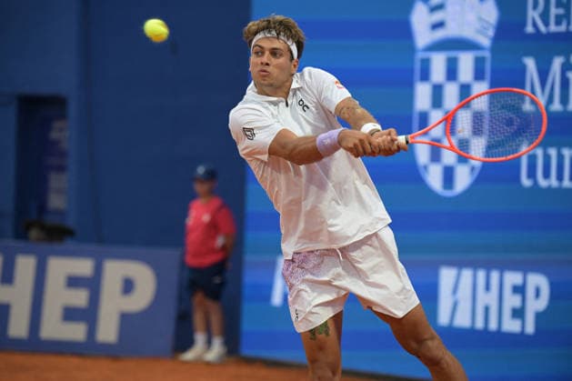 TENNIS - International Tennis Tournaments - ATP, Tennis Herren - Plava Laguna Croatia Open Umag - Cobolli vs. Burruchaga Photo by IPA ABACAPRESS.COM86712608 - Flavio Cobolli (ITA) during the ATP - Plava Laguna Croatia Open in Umag - Cobolli vs. Burruchaga, international tennis match in Umag, Croatia, July 15, 2026 Umago Croatia  Copyright: xIPAxSport ABACAx