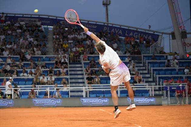 TENNIS - International Tennis Tournaments - ATP, Tennis Herren - Plava Laguna Croatia Open Umag - Cobolli vs. Burruchaga Photo by IPA ABACAPRESS.COM86712620 - Flavio Cobolli (ITA) during the ATP - Plava Laguna Croatia Open in Umag - Cobolli vs. Burruchaga, international tennis match in Umag, Croatia, July 15, 2026 Umago Croatia  Copyright: xIPAxSport ABACAx
