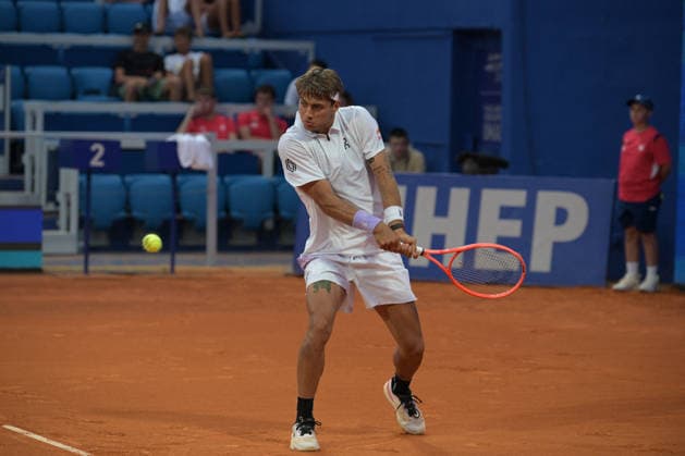 TENNIS - International Tennis Tournaments - ATP, Tennis Herren - Plava Laguna Croatia Open Umag - Cobolli vs. Burruchaga Photo by IPA ABACAPRESS.COM86712616 - Flavio Cobolli (ITA) during the ATP - Plava Laguna Croatia Open in Umag - Cobolli vs. Burruchaga, international tennis match in Umag, Croatia, July 15, 2026 Umago Croatia  Copyright: xIPAxSport ABACAx