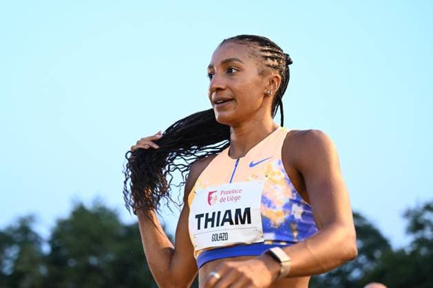 Meeting International Province de Liege 2026 LIEGE, BELGIUM - JULY 15 : THIAM Nafissatou (BEL) Long Jump Women during the 24th edition of the 2026 Province Liege International Athletics Meeting in the Naimette arena in Liege on July 15, 2026 in Liege, Belgium, 15 07 2026 Liege Belgium  Copyright: xVincentxKalutx