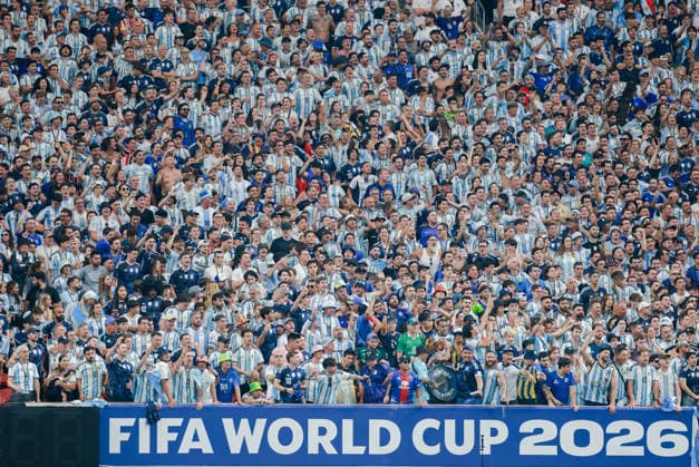 2026 FIFA World Cup, WM, Weltmeisterschaft, Fussball xA;Semi Final&xA;England v Argentina&xA;Atlanta Stadium, Georgia&xA;15.07.2026 Argentina fans &xA;&xA;2026 FIFA World Cup&xA;Semi Final&xA;England v Argentina&xA;Atlanta Stadium, Georgia&xA;15.07.2026&xA;&xA;Photograph By Marc Aspland The Times&xA;  Copyright: xThexTimesx NINTCHDBPICT001095551153