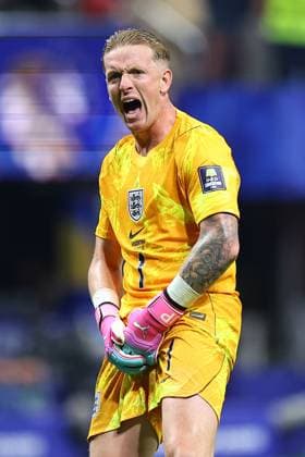 Jordan Pickford of England celebrates England v Argentina, 2026 FIFA World Cup, WM, Weltmeisterschaft, Fussball Semi Final, Football, Atlanta Stadium, Atlanta, Georgia, USA - 15 Jul 2026Atlanta Atlanta Stadium Georgia (GA) United States of America  Copyright: xMichaelxZemanek Shutterstockx 16992756cv