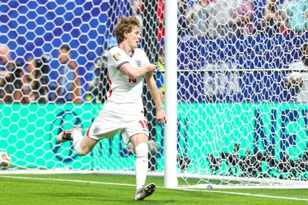 RECORD DATE NOT STATED FIFA World Cup, WM, Weltmeisterschaft, Fussball 2026 - Semifinal - England v Argentina Anthony Gordon player of England celebrates his goal during the FIFA World Cup semifinal match between England and Argentina, at Atlanta Stadium, in Georgia, United States, on Wednesday, July 15, 2026.(Foto: Vanessa Carvalho Brazil Photo Press IMAGO) Sports Copyright: xVanessaxCarvalhox