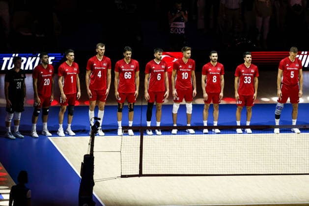 Serbia v Turkiye - Men s Volleyball Nations League BELGRADE, SERBIA - JULY 15: Players of Turkiye are seen ahead of the Men s Volleyball Nations League match between Serbia and Turkiye in Belgrade, Serbia on July 15, 2026. Filip Stevanovic Anadolu Belgrade Serbia. Editorial use only. Please get in touch for any other usage.  Copyright: x2026xAnadoluxFilipxStevanovicx