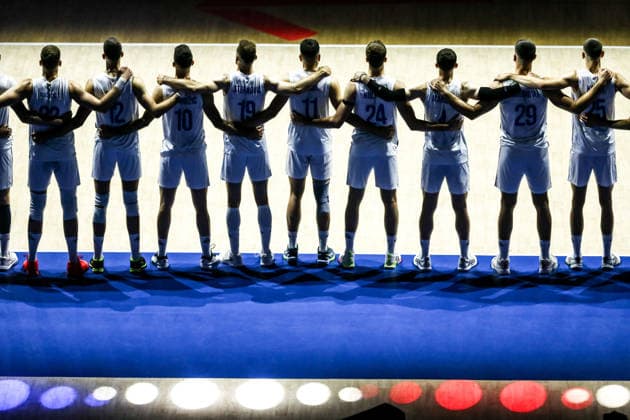 Serbia v Turkiye - Men s Volleyball Nations League BELGRADE, SERBIA - JULY 15: Players of Serbia are seen ahead of the Men s Volleyball Nations League match between Serbia and Turkiye in Belgrade, Serbia on July 15, 2026. Filip Stevanovic Anadolu Belgrade Serbia. Editorial use only. Please get in touch for any other usage.  Copyright: x2026xAnadoluxFilipxStevanovicx