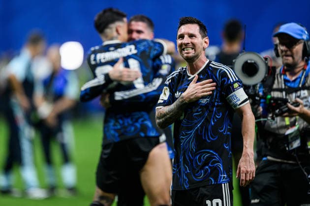 260715 Lionel Messi of Argentina celebrates after the FIFA World Cup, WM, Weltmeisterschaft, Fussball 2026 semifinal football match between England and Argentina on July 15, 2026 in Atlanta. Photo: Joel Marklund BILDBYRAN kod JM JM0828 bbeng fotboll football soccer fotball vm fotbolls-vm fotball-vm fotbolls-vm 2026 fifa world cup 2026 semifinal england argentina jubel *** July 15, 2026: Lionel Messi of Argentina celebrates after the 2026 FIFA World Cup soccer semifinal match between England and Argentina on July 15, 2026 in Atlanta. Photo by Joel Marklund. BILDBYRAN code JM JM0828 bbeng soccer football soccer World Cup soccer World Cup 2026 FIFA World Cup 2026 semifinal England Argentina celebration  Copyright: JOELxMARKLUND BB260715JM125