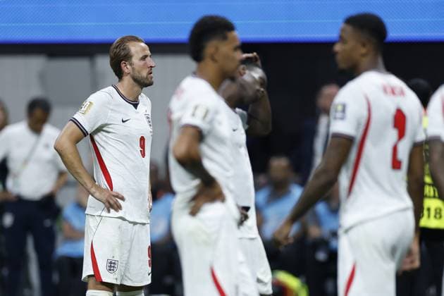 ATLANTA - Harry Kane of England dejected after the conclusion of the 2026 FIFA World Cup, WM, Weltmeisterschaft, Fussball semi-final match between England and Argentina at the Atlanta Stadium on July 15, 2026, in Atlanta, Georgia, United States. MAURICE VAN STEEN ANP FIFA World Cup 2026 - semi final 2026 xVIxANPxSportx xMauricexvanxSteenxIVx 563610422 originalFilename: 563610422.jpg