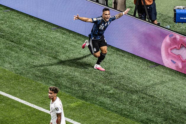 England vs Argentina ATLANTA, GE - 15.07.2026: ENGLAND VS ARGENTINA - Lautaro Martinez, during the match between Argentina and England, valid for the semi-final of the 2026 FIFA World Cup, WM, Weltmeisterschaft, Fussball held at Mercedes-Benz Stadium, in Atlanta, Georgia, United States, this Wednesday (15). (Photo: Danilo Fernandes Fotoarena) x2985309x  DaniloxFernandes