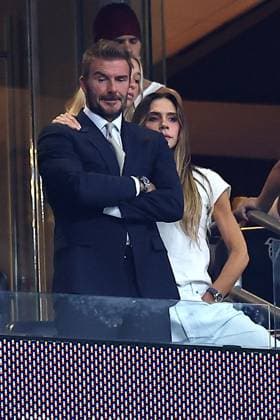 David Beckham and Victoria Beckham dejected at full time England v Argentina, 2026 FIFA World Cup, WM, Weltmeisterschaft, Fussball Semi Final, Football, Atlanta Stadium, Atlanta, Georgia, USA - 15 Jul 2026Atlanta Atlanta Stadium Georgia (GA) United States of America  Copyright: xMichaelxZemanek Shutterstockx 16992756ep