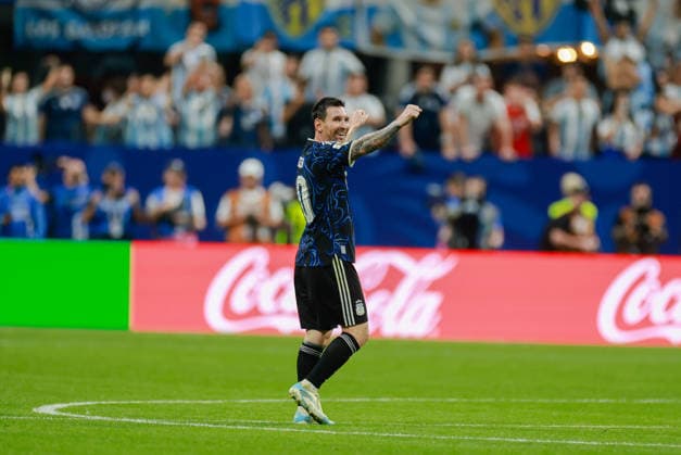 2026 FIFA World Cup, WM, Weltmeisterschaft, Fussball Semi Final England v Argentina Atlanta Stadium, Georgia 15.07.2026 Lionel Messi of Argentina 2026 FIFA World Cup Semi Final England v Argentina Atlanta Stadium, Georgia 15.07.2026 Photograph By Marc Aspland The Times  Copyright: xMarcxAsplandx NINTCHDBPICT001095568268