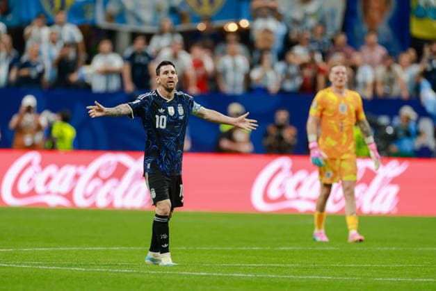 2026 FIFA World Cup, WM, Weltmeisterschaft, Fussball Semi Final England v Argentina Atlanta Stadium, Georgia 15.07.2026 Lionel Messi of Argentina 2026 FIFA World Cup Semi Final England v Argentina Atlanta Stadium, Georgia 15.07.2026 Photograph By Marc Aspland The Times  Copyright: xMarcxAsplandx NINTCHDBPICT001095568323